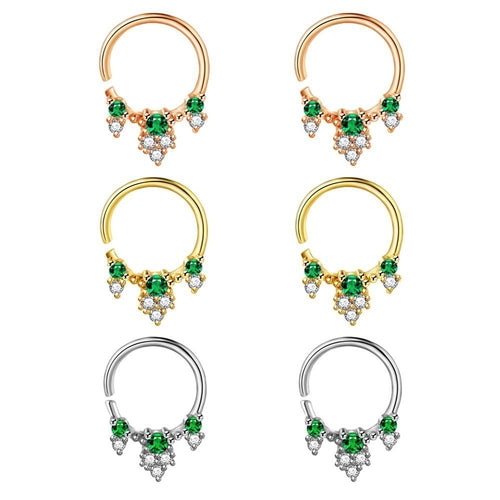 Jewelry Nose Ring Diamond No Hole Nose Nose Ring