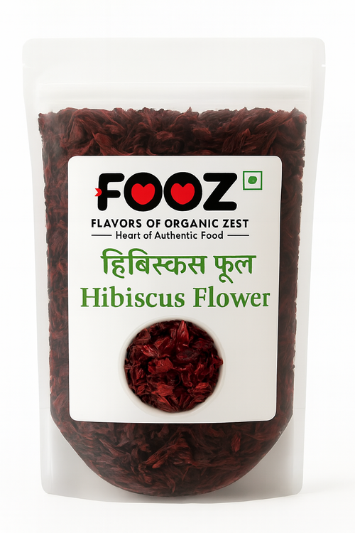 FOOZ Hibiscus Flower 50g | Dried Herbal Petals | Natural Tea & Skin