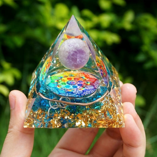 Spiritual Energy Orgone Crystal Pyramid