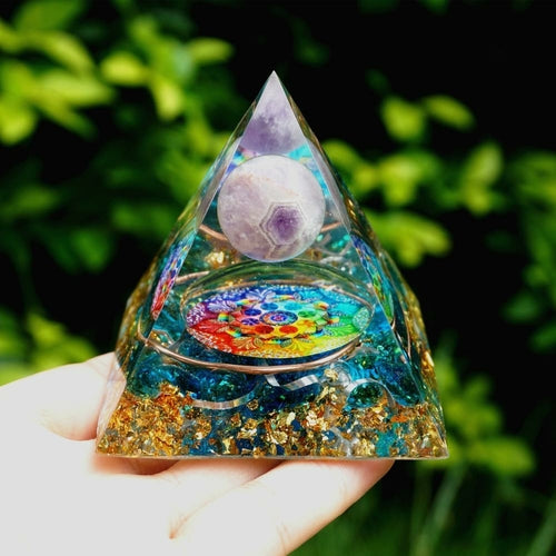 Spiritual Energy Orgone Crystal Pyramid